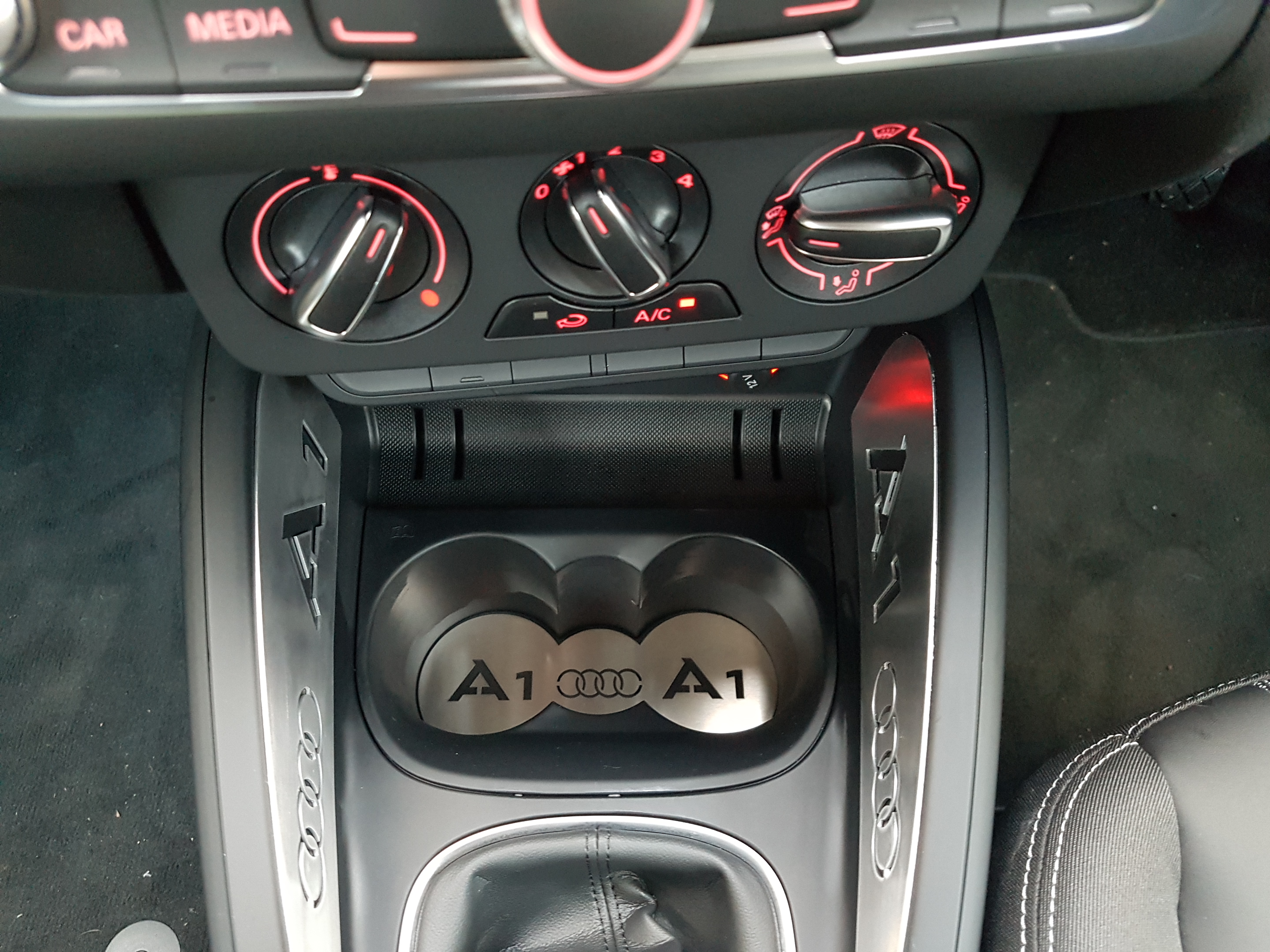 A1 Cup holder plates and trims. Audi A1 Club Audi Owners Club UK