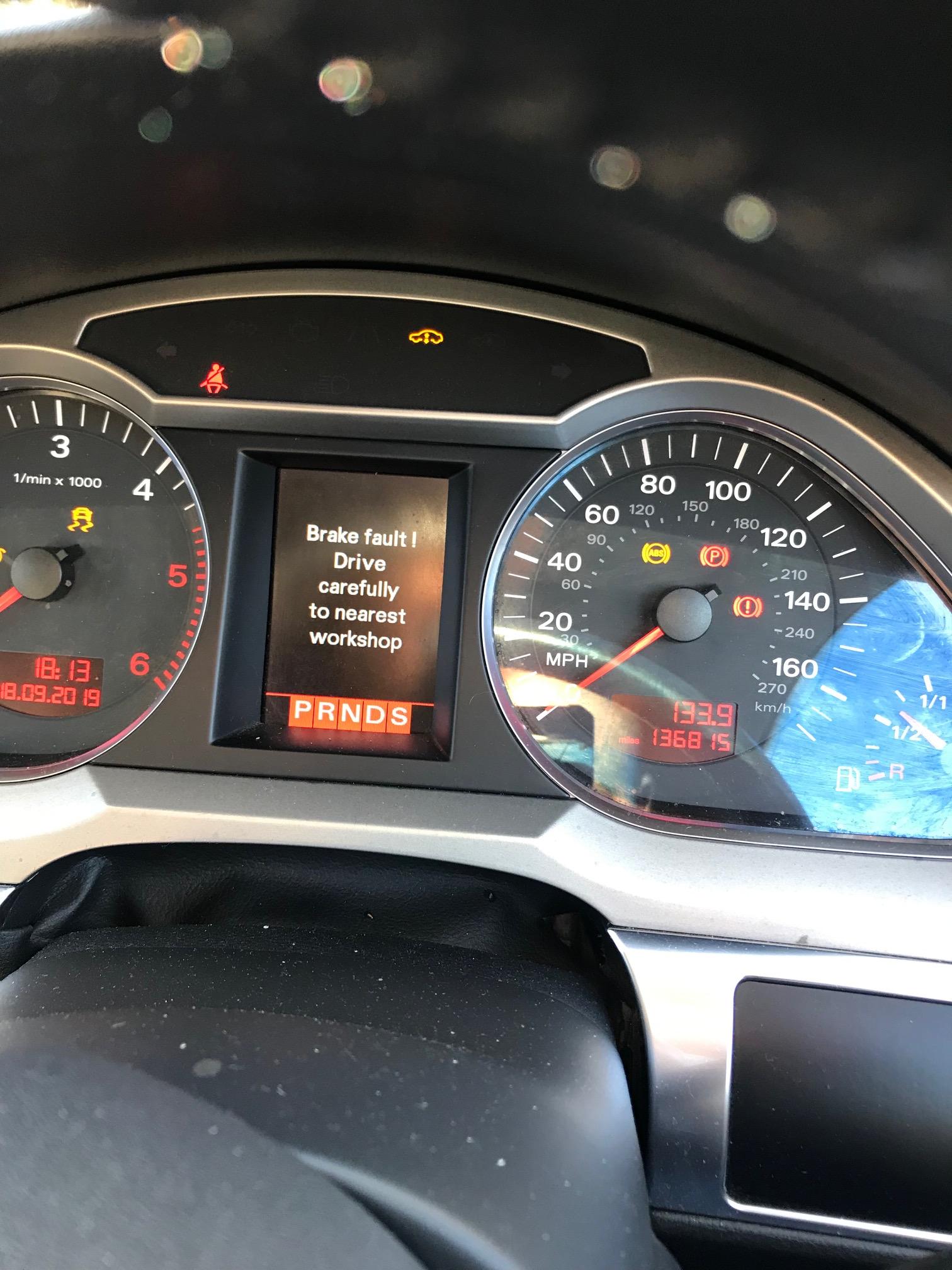 Electronic Parking Brake while Driving (Audi A4 2018) 
