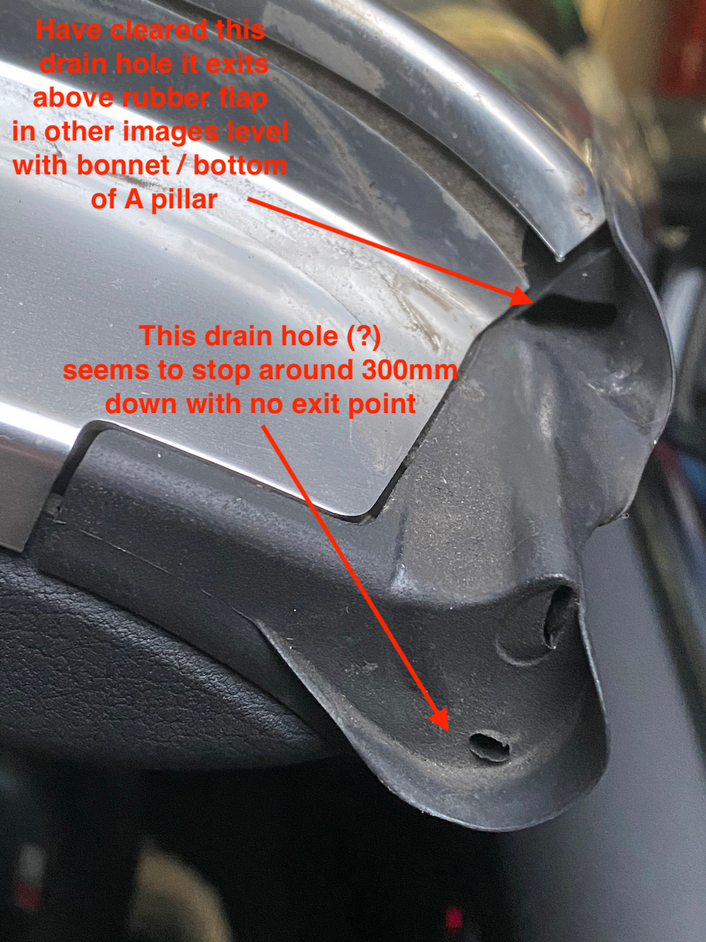 A5 Convertible (2010) water in both front footwell Audi A5 Club