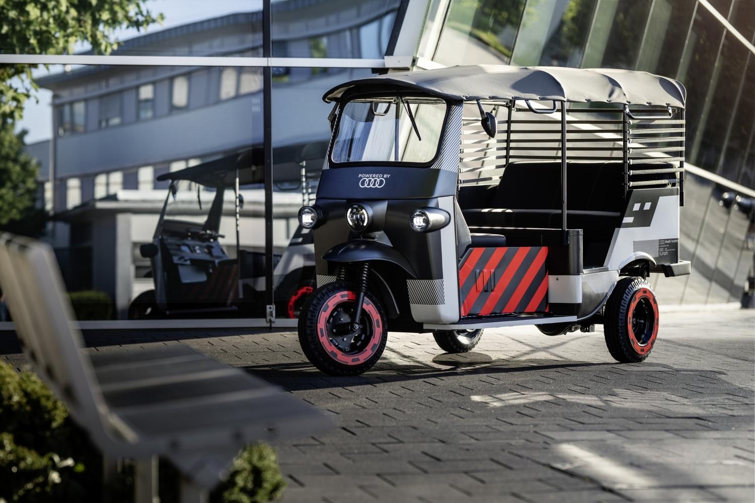 Second-life use: Audi e-tron battery modules power electrify rickshaws in India