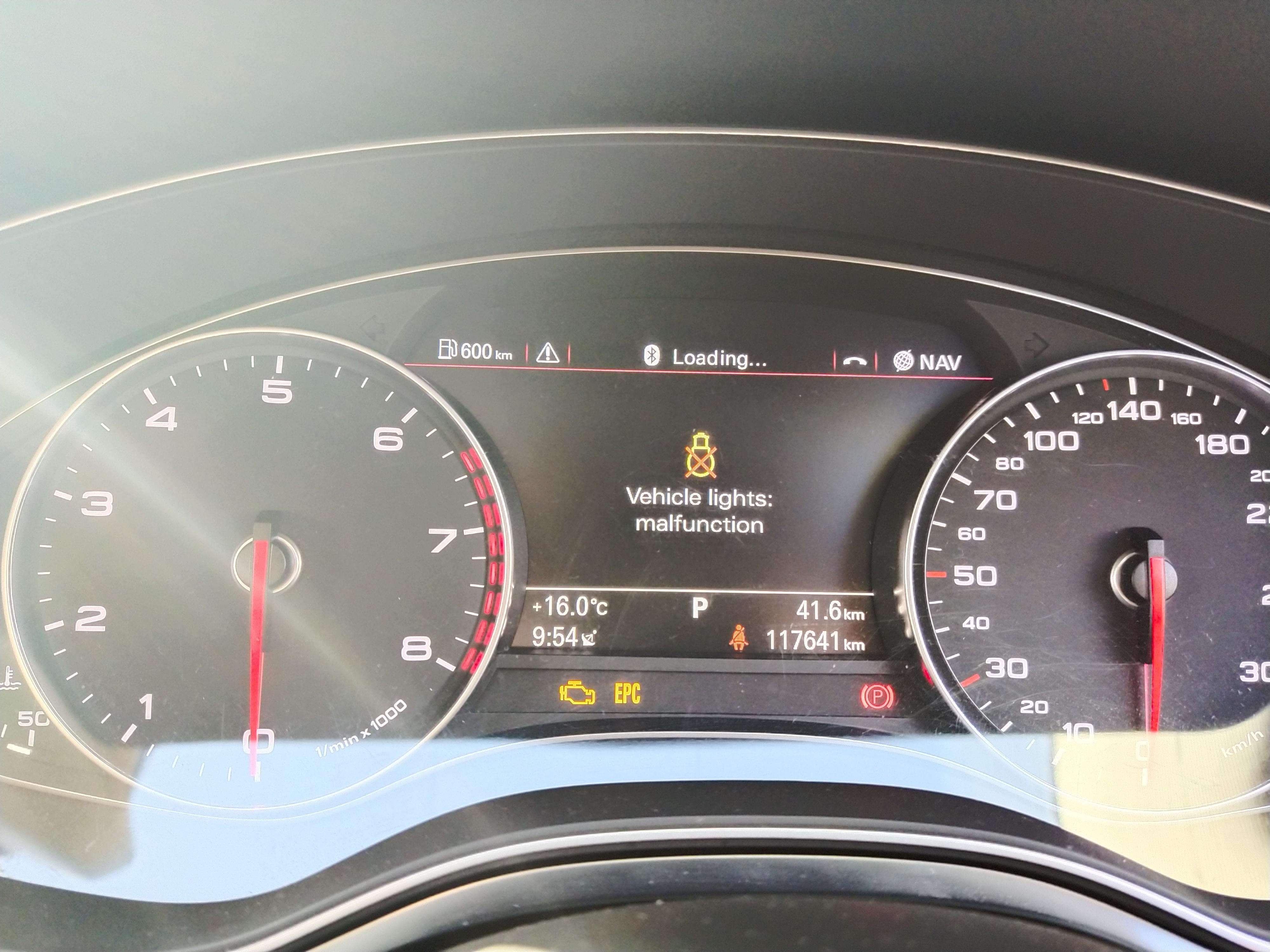 Error "Vehicle lights malfunction" Audi A6 (C7) Forum Audi