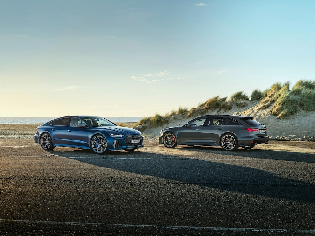Dynamic power meets expressive design: The Audi RS 6 Avant performance and RS 7 Sportback performance
