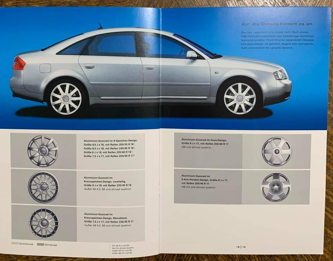Prospekt / Katalog / Brochure Audi A6 (C6) Limousine und Avant Zubehör  03/05