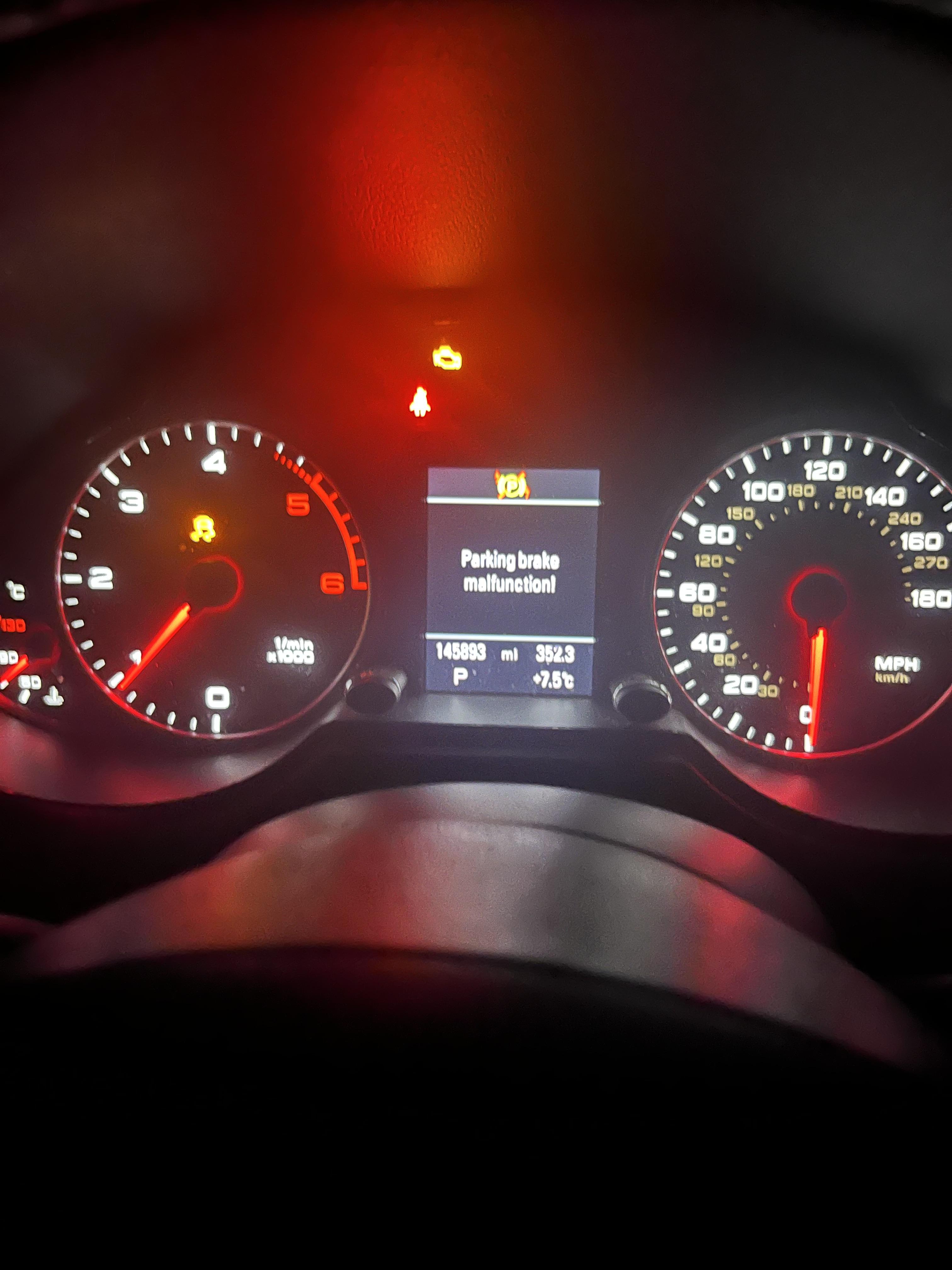brake fault stop пассат б5